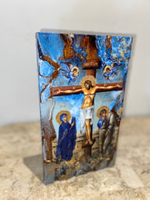Load image into Gallery viewer, Jesus Christ -  NATURAL TIMBER-  SIZE SMALL DELUXE RECTANGULAR-religious icon