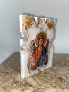 Arch Angel Michael religious handmade icon art
