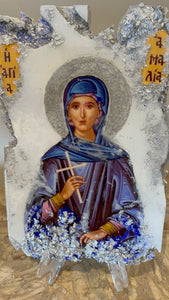 Saint Emilia religious icon  size small