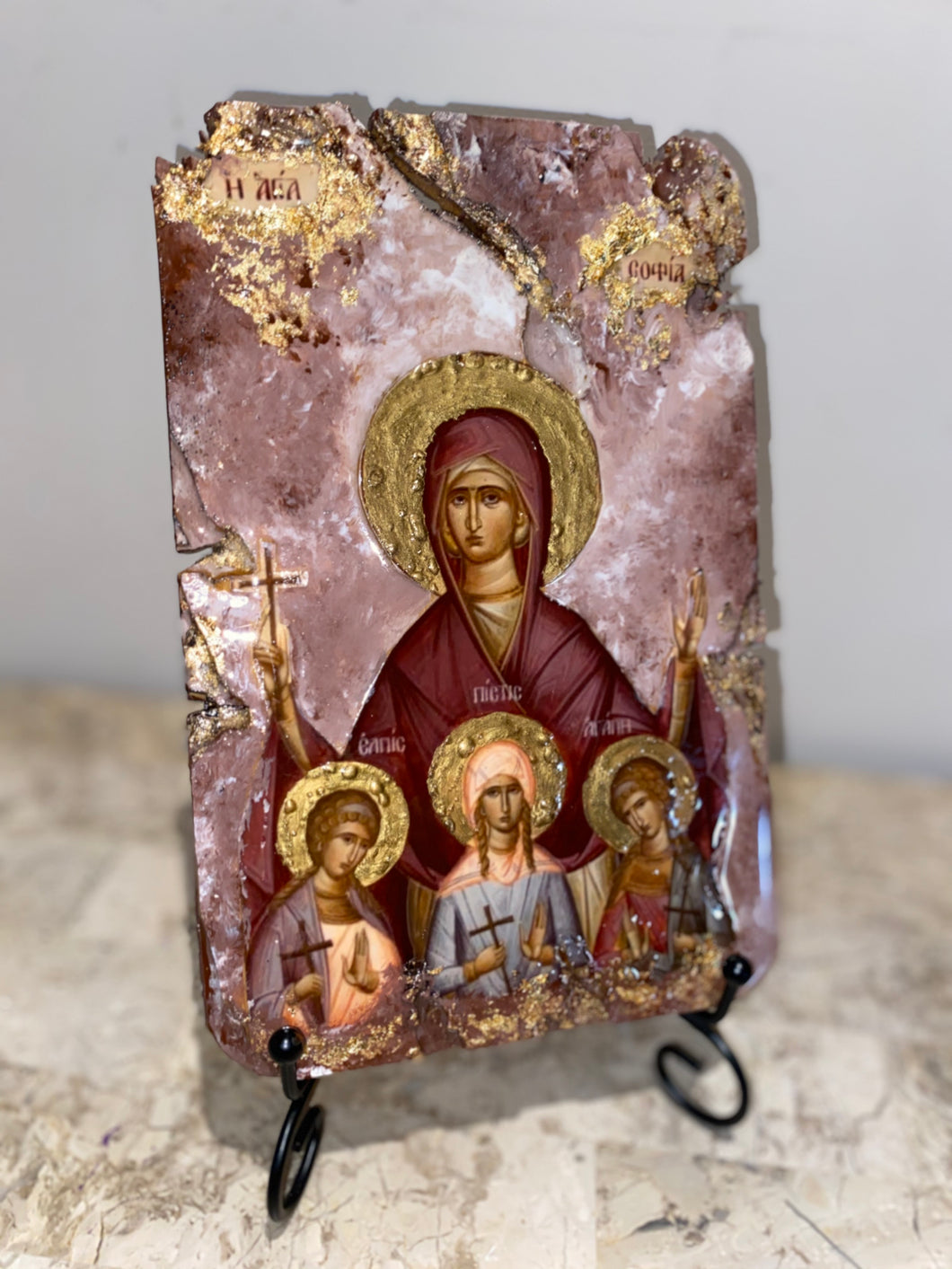 Saint Sophia and her three daughters religious icon