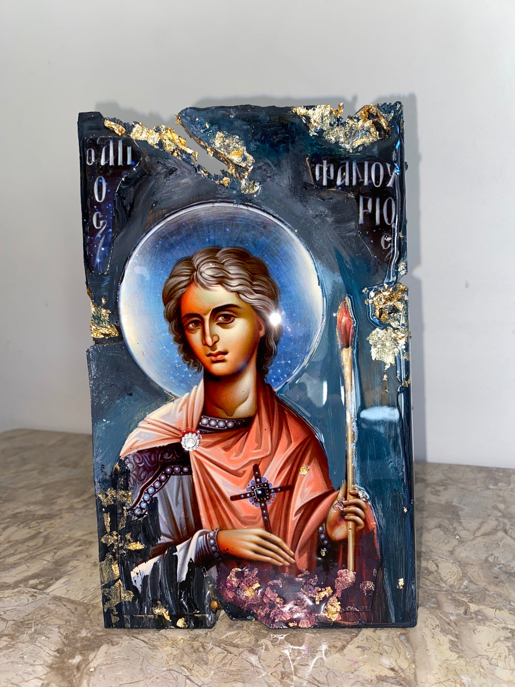Saint fanourios religious icon Original