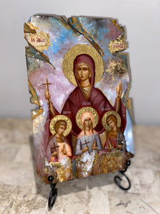 Saint Sophia and her three daughters religious icon