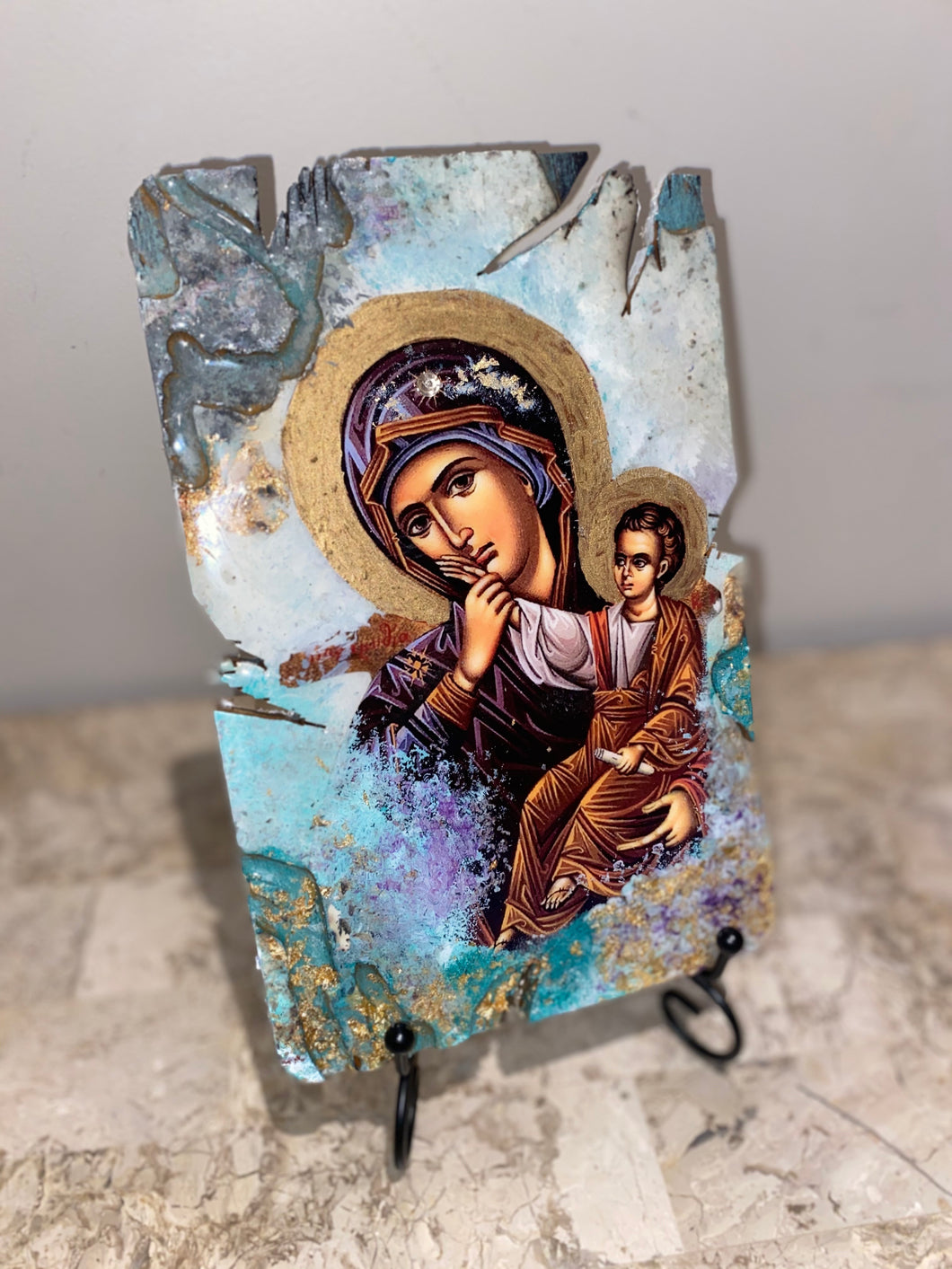 Mother Mary & baby Jesus religious icon