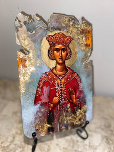 Saint Katherine (Agia Katerina) religious icon