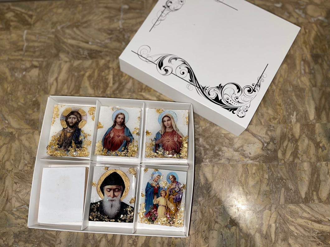 Family of 6 gift set of icons - custom - choose your own