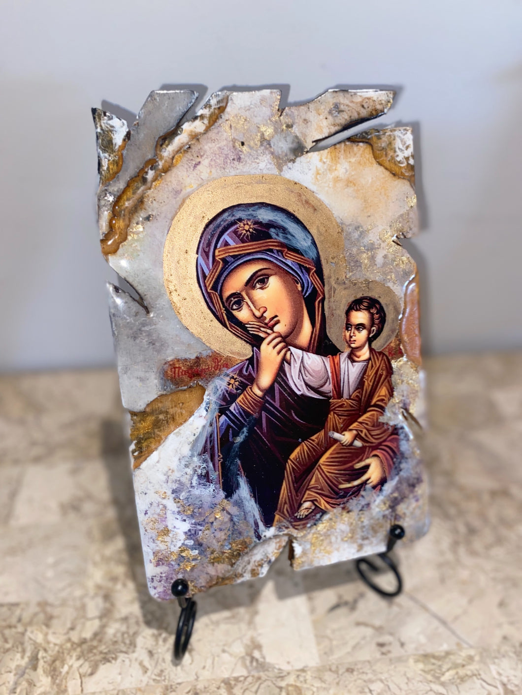 Mother Mary & baby Jesus (panagia) religious icon