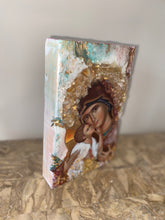 Load image into Gallery viewer, Mother Mary &amp; baby Jesus religious icon block