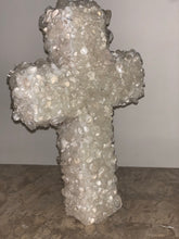 Load image into Gallery viewer, Clear Quartz crystal Gem Stone Cross - Original - One off- custom made to order