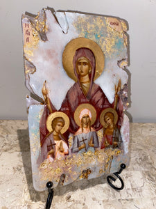 Saint Sophia and her three daughters religious icon