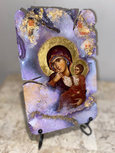 Mother Mary & baby Jesus religious icon