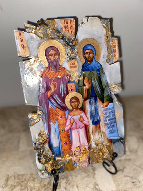 Sts Raphael, Nicholas and Irene - religious icon